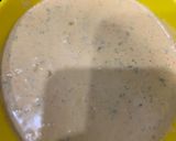 A picture of step 6 of Tawa chicken chutney roll.