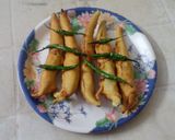 A picture of step 3 of Big green chillies pakoda. (mirchi bhajji).
