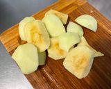Une image de l'étape 5 de Salade de melon et fruits du jardin au jus d’agrumes.