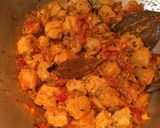 A picture of step 10 of Masala Soya Curry.