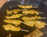 A picture of step 5 of Chicken Satay.