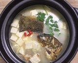 Hình bước làm 5 của món Cá chép hầm sữa tươi