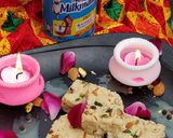 A picture of step 4 of Instant thandai milk cake.
