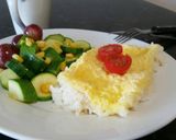 Foto del paso 5 de la receta Tortilla de arroz con calabacín y maíz