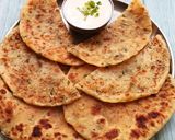 A picture of step 6 of Tapioca and Potato Stuffed Paratha - A Fasting Delight.