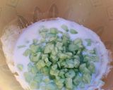 A picture of step 1 of Cucumber raita.