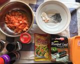 Foto langkah ke 1 dari resep Salmon Mentai Rice.