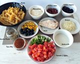 Foto del paso 3 de la receta: Ensalada mexicana de pasta con salsa "Rancho fiesta"