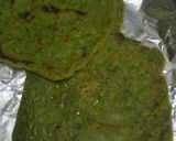 A picture of step 3 of Palak Pinwheel pizza.