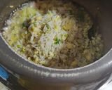 A picture of step 2 of Gujarat Kadi and khichadi.