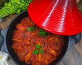 Paradicsomszószban sült kofta és burgonya mediterrán módra recept fázis 7 fotója