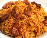 A picture of step 12 of Sea Food Jollof Rice.