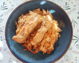 Foto del paso 7 de la receta: Arroz frito con kimchi y salmón marinado a baja temperatura