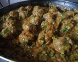 A picture of step 3 of Meatball biryani.
