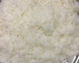A picture of step 1 of Vegetable fried rice.