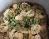 A picture of step 4 of White Pulao.