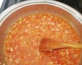 A picture of step 3 of Spaghetti pasta with bacon.