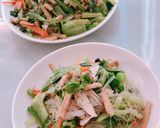Hình bước làm 4 của món Bún xào chay
