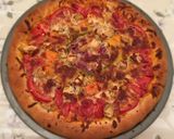 A picture of step 9 of Rainbow Pizza.