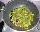 A picture of step 5 of Bhendi masala simple and quick.