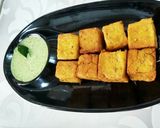 A picture of step 6 of Rice Dhokli Bites.