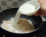 A picture of step 2 of Coconut burfi.