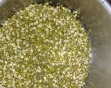 A picture of step 1 of Moong chilka Dal Soup.