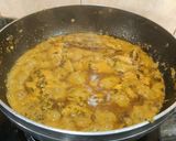 A picture of step 7 of Methi Chicken.
