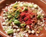 Foto del paso 11 de la receta: Cazuela de pollo con patatas, en salsa de berenjenas y okra