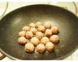 肉丸子義大利麵<用剩下的漢堡肉和豆渣做的>的食譜步驟6照片