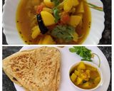 A picture of step 3 of Lauki aloo ki sabji (cooker cooked).
