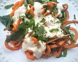 A picture of step 6 of Swoodles with Cashew Cream.