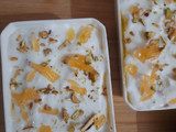 Orange custard pudding