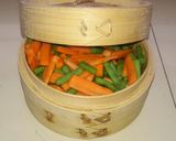 A picture of step 2 of Stir fried veggies.
