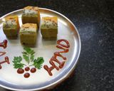 A picture of step 10 of Tricolour Instant Rava Dhokla with Natural Colours !!.