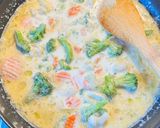 Foto langkah ke 5 dari resep Nudeln in Sahnesauce mit Hähnchen / Noodle with chicken and cream sauce.