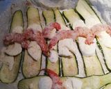 Foto del passaggio 2 della ricetta Involtini di zucchine e gamberoni