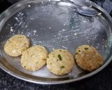 A picture of step 3 of Sabudana vada.