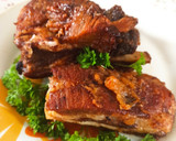 Omlós, fokhagymás sült oldalas recept fázis 3 fotója