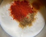A picture of step 1 of Rajasthani Mirchi Sabji.