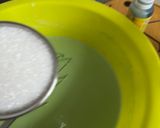 Gambar langkah 2 resipi Kuih Bakar Pandan.