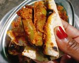 A picture of step 9 of Rajasthani Stuffed Eggplant.