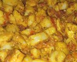 A picture of step 4 of Aloo tamatar ki sabji.