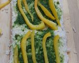 A picture of step 2 of Fireless Pinwheel Sandwich.