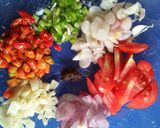 Foto langkah ke 2 dari resep Cah udang kangkung.