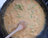 A picture of step 11 of My Yellow Coconut Curried Chicken & king Prawns. 😀.