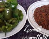 A picture of step 2 of Bharwan Kheema Shimla Mirch.
