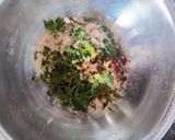 A picture of step 2 of Quiona thepla.