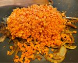A picture of step 4 of Tofu and Red Lentil Curry.
