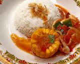 Foto langkah ke 8 dari resep Cumi dan Udang Saus Padang.